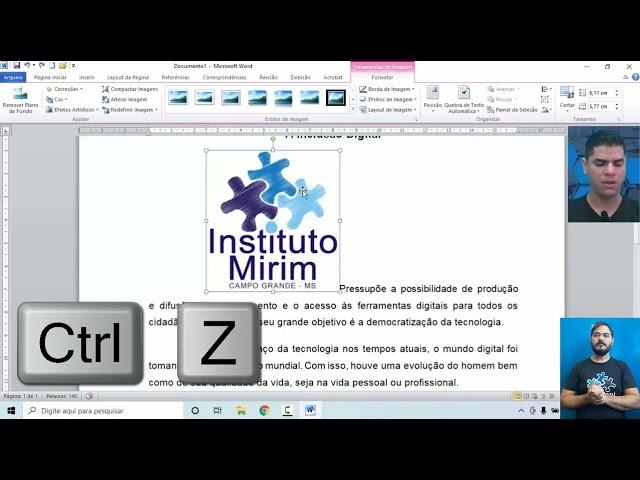 Oficina de Informática Comercial - Inclusão Digital - Microsoft Word