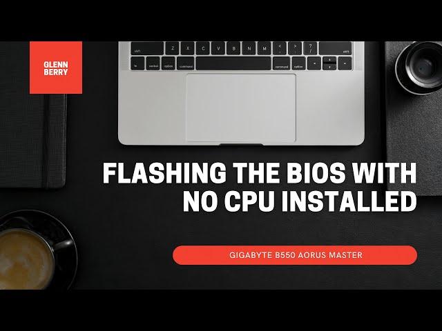 How to Flash the Gigabyte B550 AORUS MASTER BIOS with Q-Flash Plus