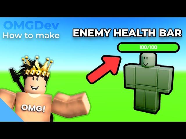 How To Make An ENEMY HEALTH BAR! | Roblox