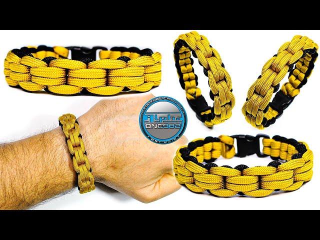 How to Make a Paracord Bracelet Chained Endless Falls Chain Links Knot Tutorial Thin Bracelet