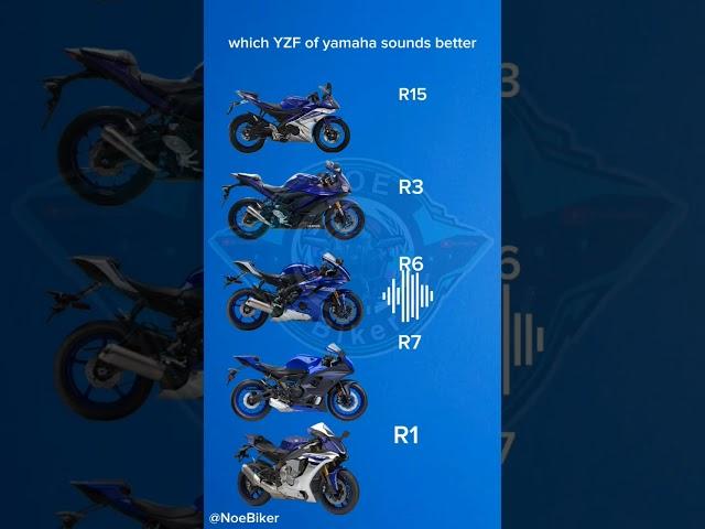 which YZF of yamaha Sounds Better #r15 #r3 #r6 #r7 #r1 #edit #motorcycle #motos #liquimoly #