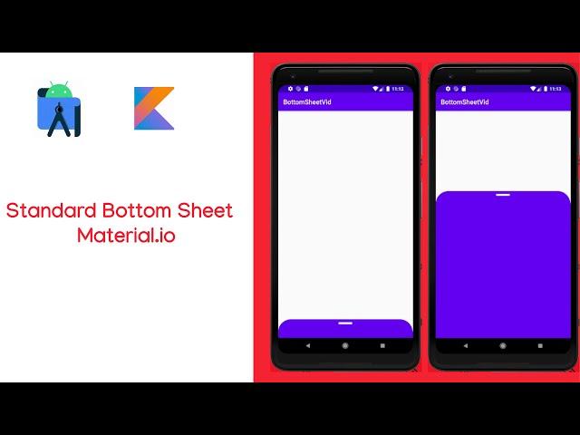 Standard Bottom Sheet Material.io Android Studio