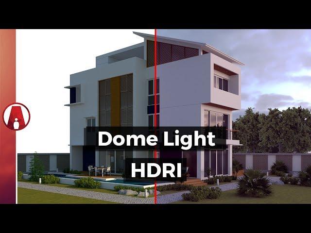 How to use DOME LIGHT and HDRI for Exterior Lighting | Vray for Sketchup