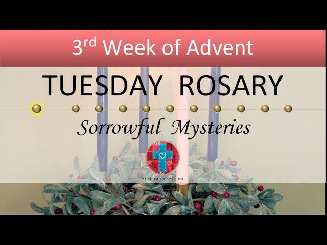 Tuesday Rosary • Sorrowful Mysteries of the Rosary  December 17, 2024 VIRTUAL ROSARY - MEDITATION