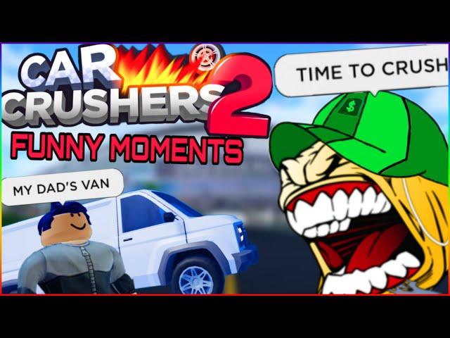 ROBLOX CAR CRUSHERS 2 FUNNY MOMENTS #3 (no driver licence)