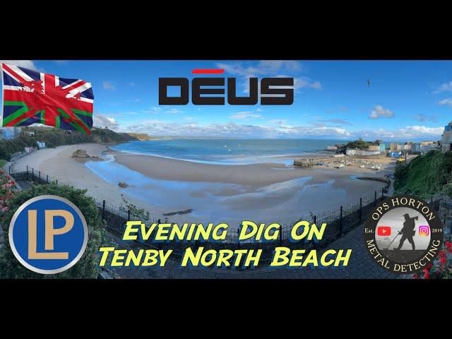 299. Metal Detecting along Tenby North Beach, Wales with Deus 1