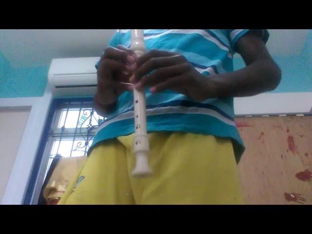 Playing my recorder