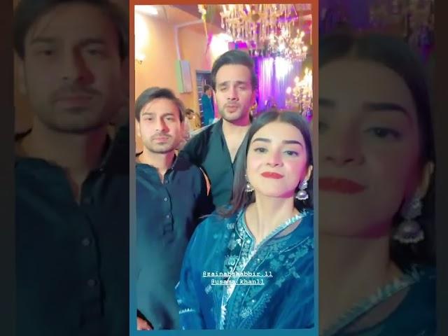 Zainab Shabbir & Usama khan enjoying wedding #zainabshabbir #usamakhan