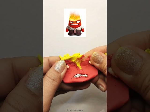 ANGER ️ INSIDE OUT #plasticine #art #polmerclay #clay #airdryclay #artandcraft #insideout