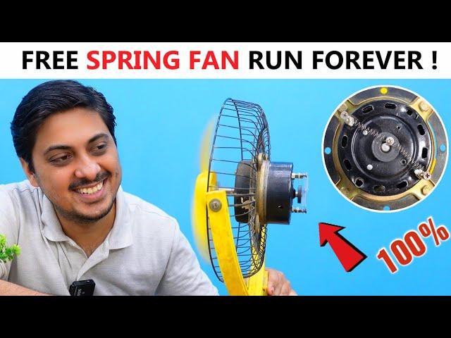 Self Running Free Energy Fan Device 100%. How to make free energy fan at home