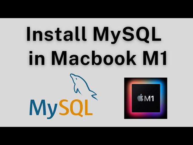 Install MySql Server in Macbook M1 / M2