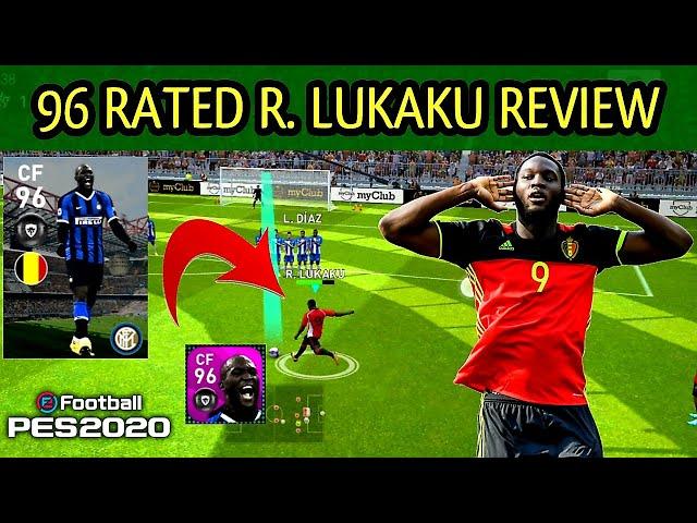 96 RATED R. LUKAKU REVIEW PES 2020 | INTER MILAN LUKAKU PES 2020 MOBILE| PES TIPS WORLD |