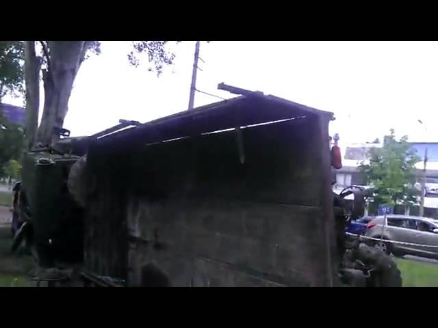 Взорванный КАМАЗ в Донецке 27.05.2014