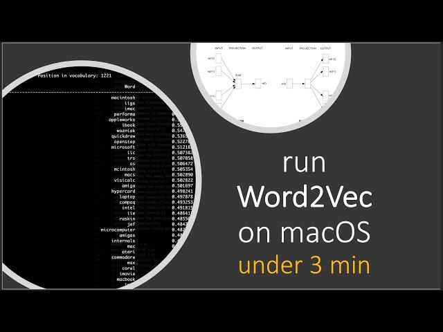 Run word2vec original source code written in c programming language on macOS