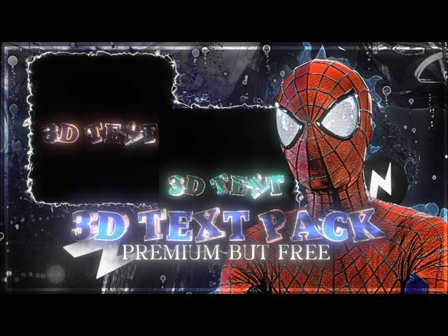 3D Text Editing Pack in Node Video Editor  (+Preset )