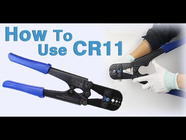 How to use Muzata CR11 hand crimper tool