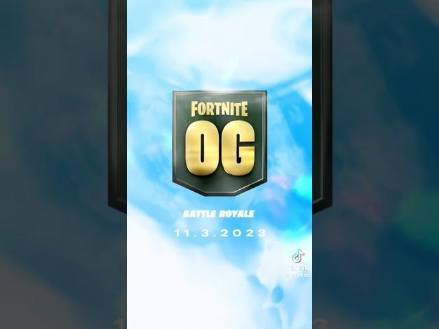 New OG Fortnite season goes so fire right now and I will live stream Fortnite soon!!!! 