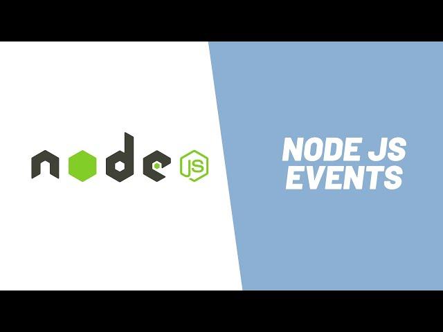 How to use Node JS Events module