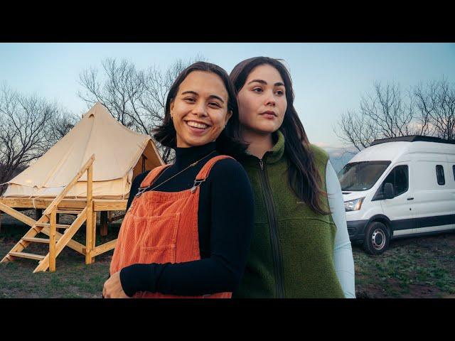 Queer Couple building TWO vans while living off grid