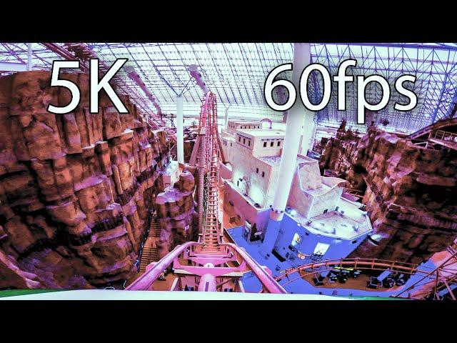 Canyon Blaster front seat on-ride 5K POV @60fps Adventuredome