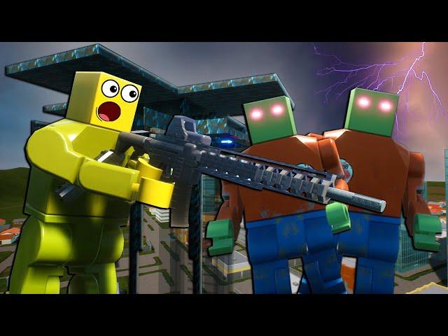 Spycakes & I Built a Lego Tower to Survive the Zombie Apocalypse in Brick Rigs Multiplayer!