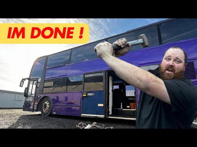 The Final Smash Of The Darkness Tour Bus | Our Next Bus Home