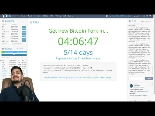 New Bitcoin Fork on YoBit.net Get new Bitcoin Fork  Crypto News Today