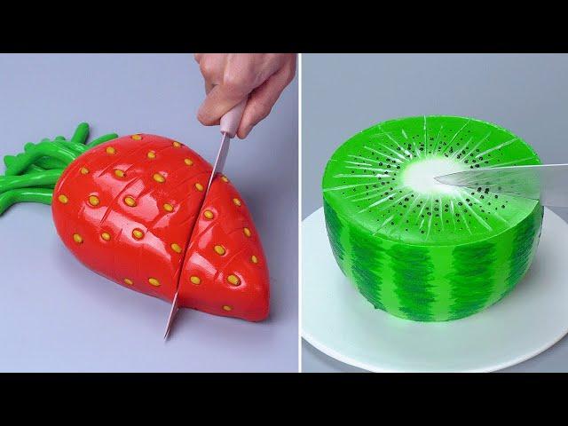  Satisfying 3D Fondant Fruit Cake Recipe Idea | Wonderful Cake Decorating Tutorials | Yummy Cake