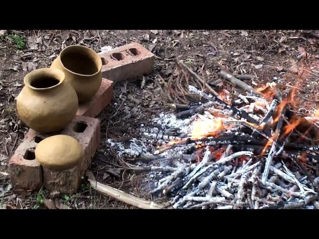 Primitive Pottery Firing 1 (HD)