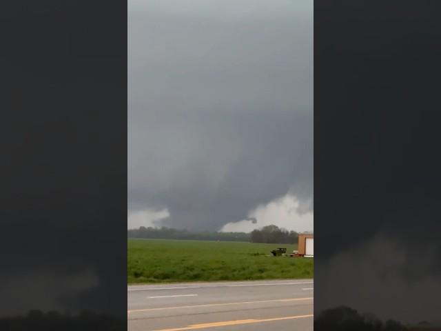 Violent Wedge Tornado hits Lake City, AR #tornado #arkansas
