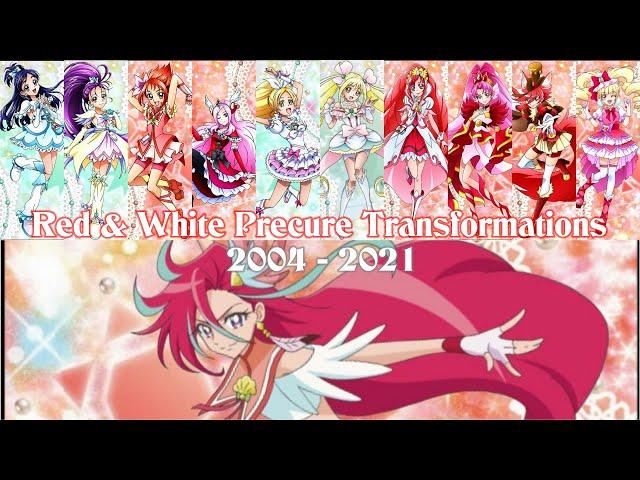 Red x White Precure Transformations (2004 - 2021)