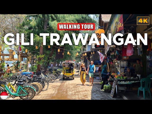 Gili Trawangan LOMBOK - Beautiful Coastal Path Sunset Walk