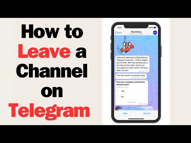 How to Leave a Channel on Telegram - how to exit a channel telegram