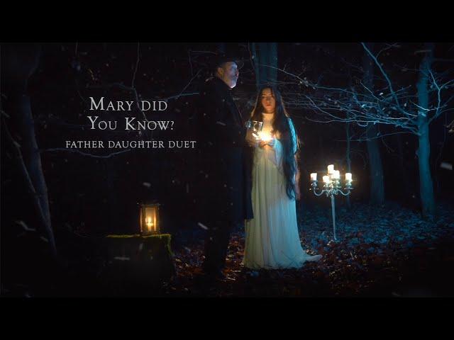 Father Daughter Duet - Mary Did You Know? (Official Music Video) Low Bass Singer I Marie-Celestine