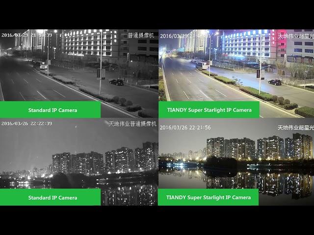 #Tiandy #Starlight & Super Starlight cameras vs. IPhone 6s & Normal Cameras