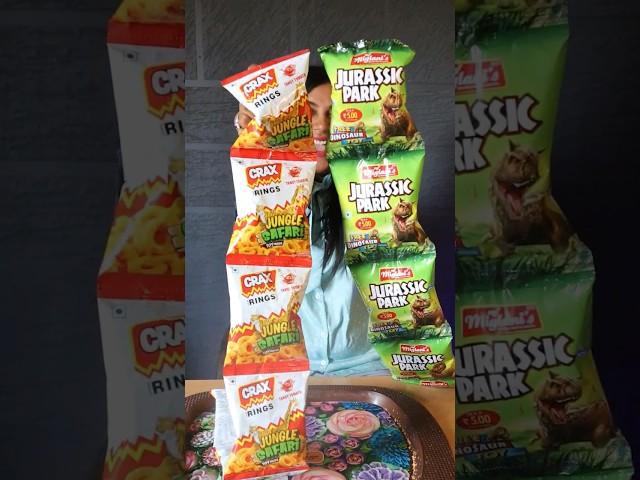 Crax Rings and Jurassic Park Inaami Snacks Unboxing  #shorts