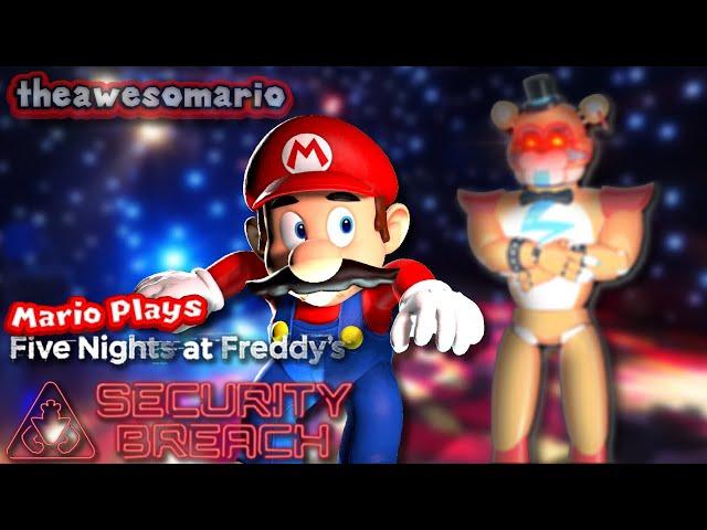 Mario Plays: Five Nights At Freddy's: SECURITY BREACH