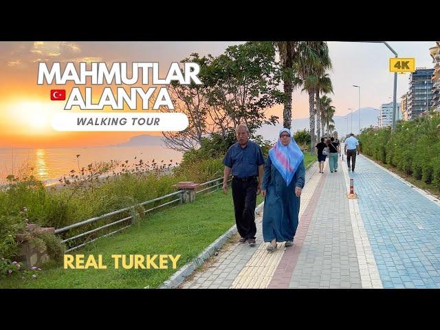 Mahmutlar, Alanya  REAL Türkiye 2023 [4K] Walking tour  Subtitles  #alanya #mahmutlar #travel