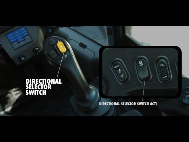 Komatsu HST wheel loaders cab controls