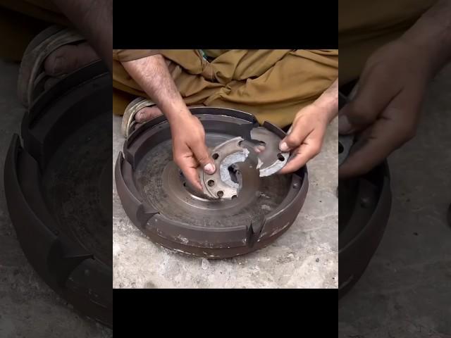 How Skilled Mechanic Rebuilds Broken Truck Clutch Flywheel to Perfection