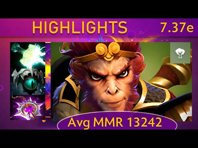 ⭐ 7.37e Monkey King |K+A-D - 36 KP - 78%| Mid Highlights - Dota 2 Top MMR