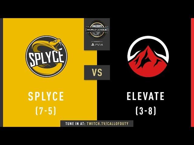 Splyce vs Elevate | CWL Pro League 2019 | Division B | Week 9 | Day 2