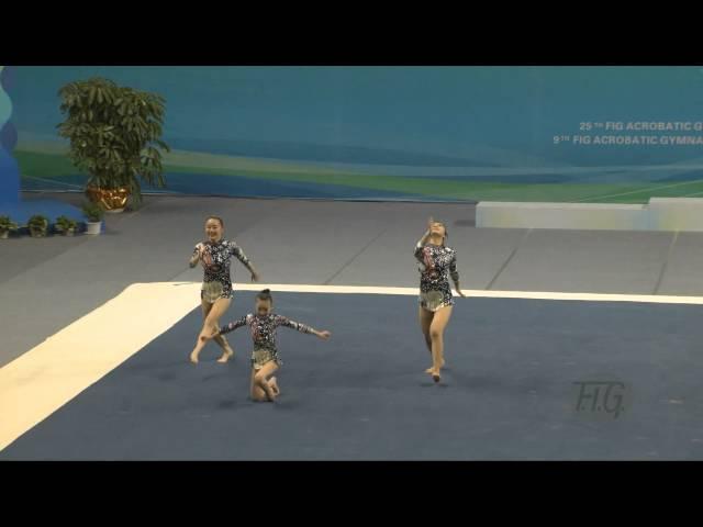 China (CHN) -  2016 Acrobatic Worlds, Putian City (CHN) Combined  Women's Group