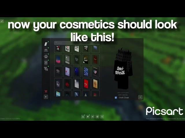 LUNAR CLIENT FREE COSMETICS 1.8.9 ALL UNLOCKED