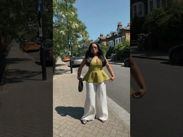 Spring Outfit Lookbook 2025| Peplum Top, Wide-Leg Trousers, Dior Sandals & Gucci Bag