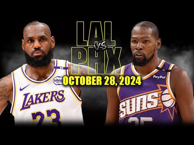 Los Angeles Lakers vs Phoenix Suns Full Game Highlights - October 28, 2024 | 2024-25 NBA Season