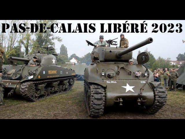 Tanks & heavy vehicles convoy start @Pas de Calais Libéré 2023 (Haillicourt)