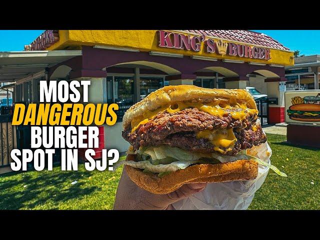 Trying the MOST DANGEROUS Burger Stand in San Jose | King's Burger