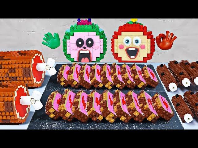 Eating LEGO Beef Steak In Real Life - Stop Motion & ASMR Video