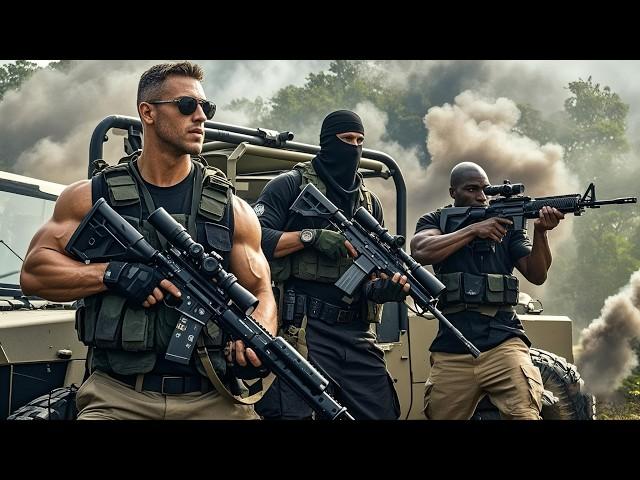 Action Movie! Special forces attack terrorist base from all sides,crush enemy lines and save hostage